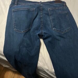 ZARA‎ MAN Jeans Mens 34 Dark Blue Slim Straight Denim Collection Casual Adult
